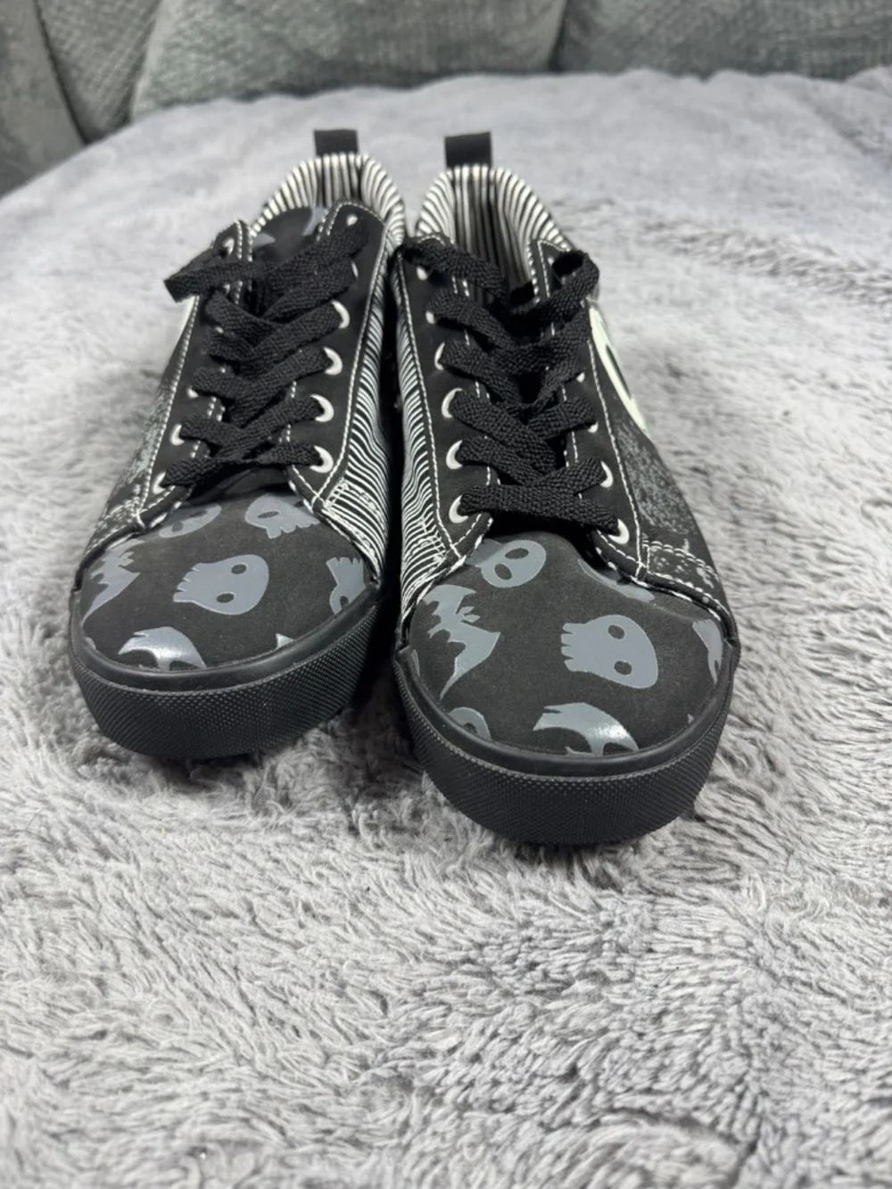 Ground Up Disney Jack Skellington Shoes Men's Size 12 Black Glow In The Dark